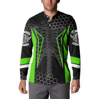 Personalized Skeleton Racing Button Sweatshirt Cool Bone Motorcycle Motocross Off-Road Riders Racewear - Wonder Print Shop