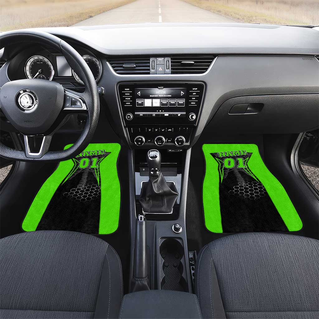 Personalized Skeleton Racing Car Mats Cool Bone Motorcycle Motocross Off-Road Riders Racewear - Wonder Print Shop