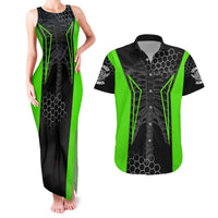 Personalized Skeleton Racing Couples Matching Tank Maxi Dress and Hawaiian Shirt Cool Bone Motorcycle Motocross Off-Road Riders Racewear - Wonder Print Shop