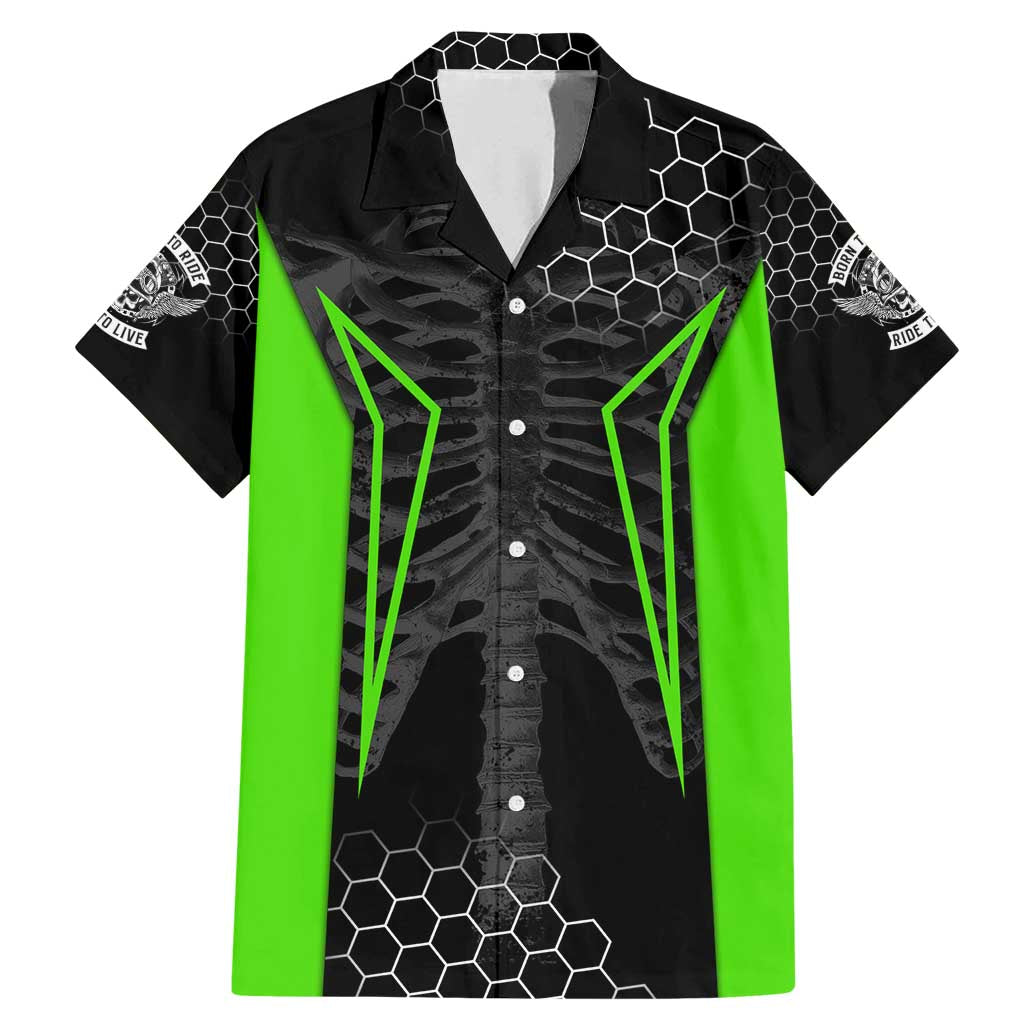 Personalized Skeleton Racing Family Matching Mermaid Dress and Hawaiian Shirt Cool Bone Motorcycle Motocross Off-Road Riders Racewear - Wonder Print Shop