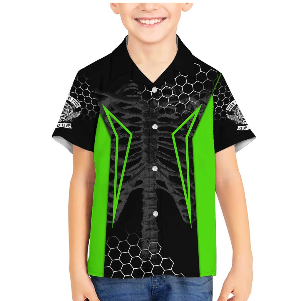 Personalized Skeleton Racing Family Matching Mermaid Dress and Hawaiian Shirt Cool Bone Motorcycle Motocross Off-Road Riders Racewear - Wonder Print Shop