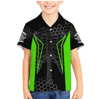 Personalized Skeleton Racing Family Matching Mermaid Dress and Hawaiian Shirt Cool Bone Motorcycle Motocross Off-Road Riders Racewear - Wonder Print Shop