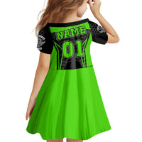 Personalized Skeleton Racing Family Matching Off Shoulder Maxi Dress and Hawaiian Shirt Cool Bone Motorcycle Motocross Off-Road Riders Racewear - Wonder Print Shop