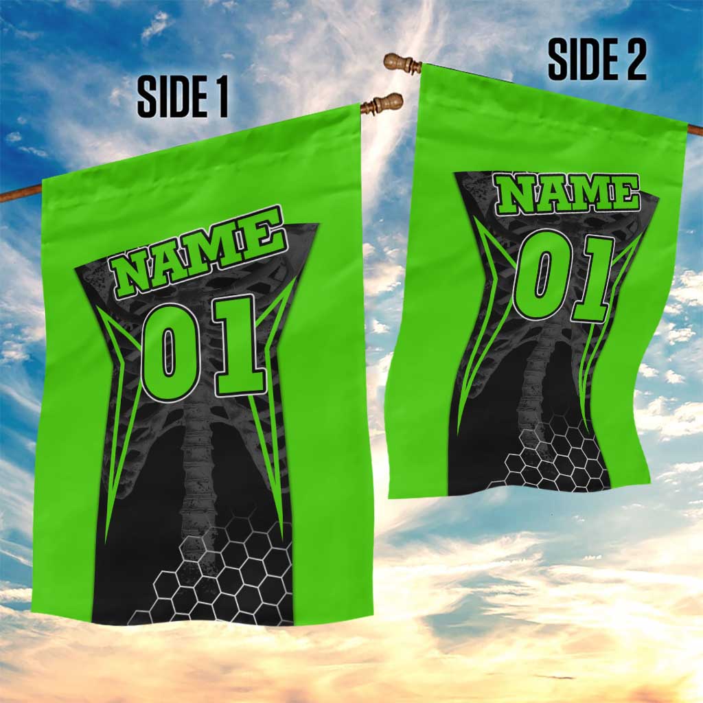 Personalized Skeleton Racing Garden Flag Cool Bone Motorcycle Motocross Off-Road Riders Racewear - Wonder Print Shop