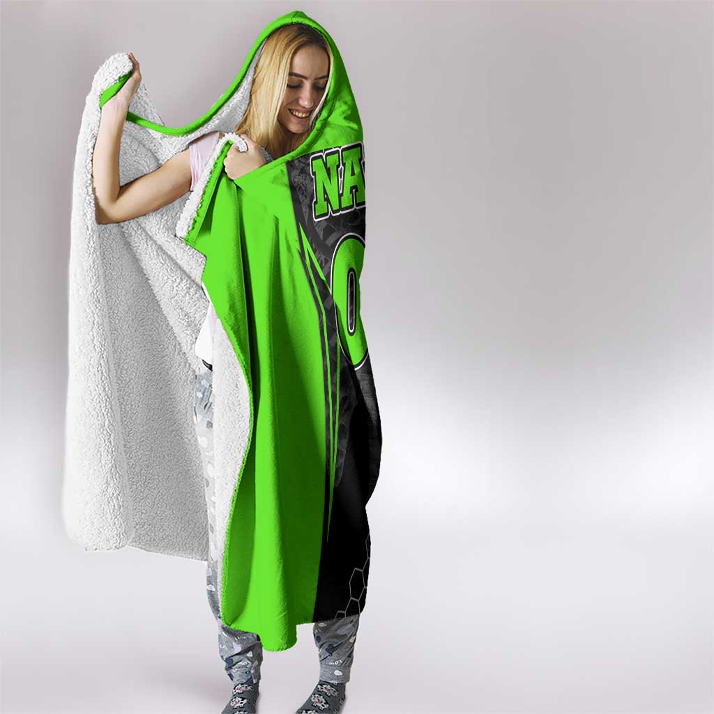 Personalized Skeleton Racing Hooded Blanket Cool Bone Motorcycle Motocross Off-Road Riders Racewear - Wonder Print Shop