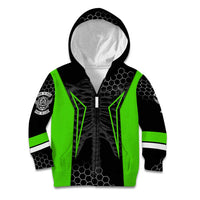 Personalized Skeleton Racing Kid Hoodie Cool Bone Motorcycle Motocross Off-Road Riders Racewear - Wonder Print Shop