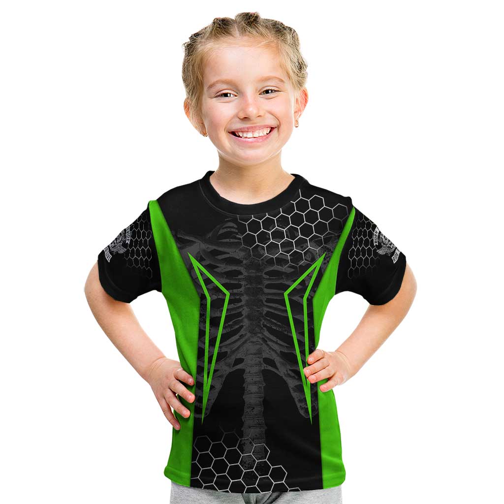 Personalized Skeleton Racing Kid T Shirt Cool Bone Motorcycle Motocross Off-Road Riders Racewear - Wonder Print Shop