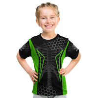 Personalized Skeleton Racing Kid T Shirt Cool Bone Motorcycle Motocross Off-Road Riders Racewear - Wonder Print Shop