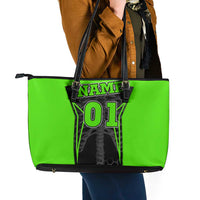 Personalized Skeleton Racing Leather Tote Bag Cool Bone Motorcycle Motocross Off-Road Riders Racewear - Wonder Print Shop