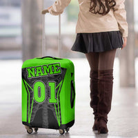 Personalized Skeleton Racing Luggage Cover Cool Bone Motorcycle Motocross Off-Road Riders Racewear - Wonder Print Shop