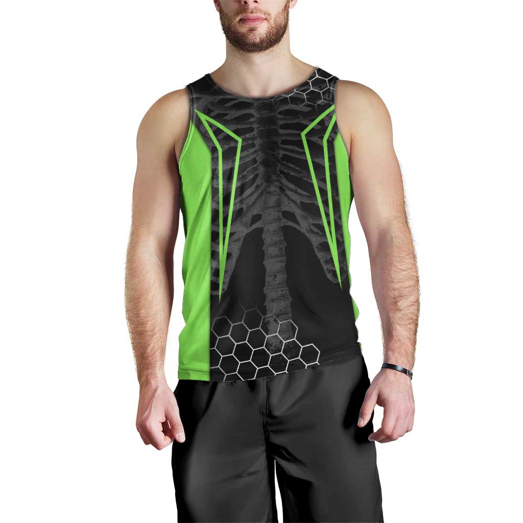 Personalized Skeleton Racing Men Tank Top Cool Bone Motorcycle Motocross Off-Road Riders Racewear - Wonder Print Shop