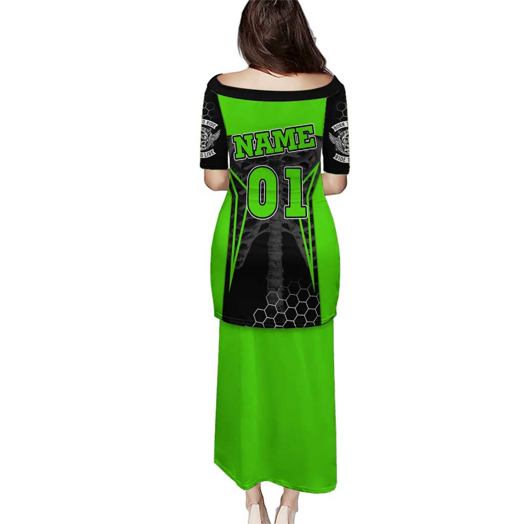 Personalized Skeleton Racing Puletasi Cool Bone Motorcycle Motocross Off-Road Riders Racewear - Wonder Print Shop