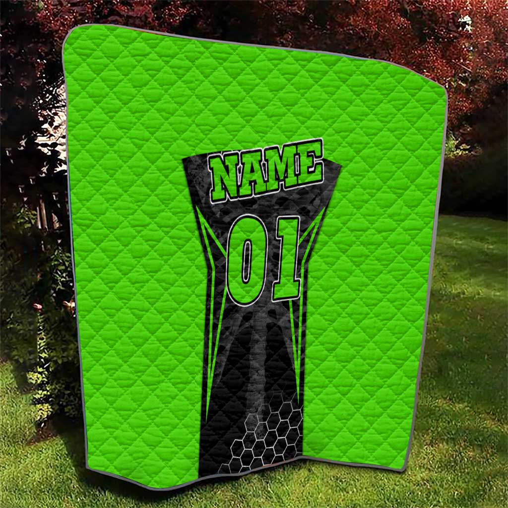 Personalized Skeleton Racing Quilt Cool Bone Motorcycle Motocross Off-Road Riders Racewear - Wonder Print Shop