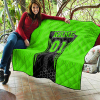 Personalized Skeleton Racing Quilt Cool Bone Motorcycle Motocross Off-Road Riders Racewear - Wonder Print Shop