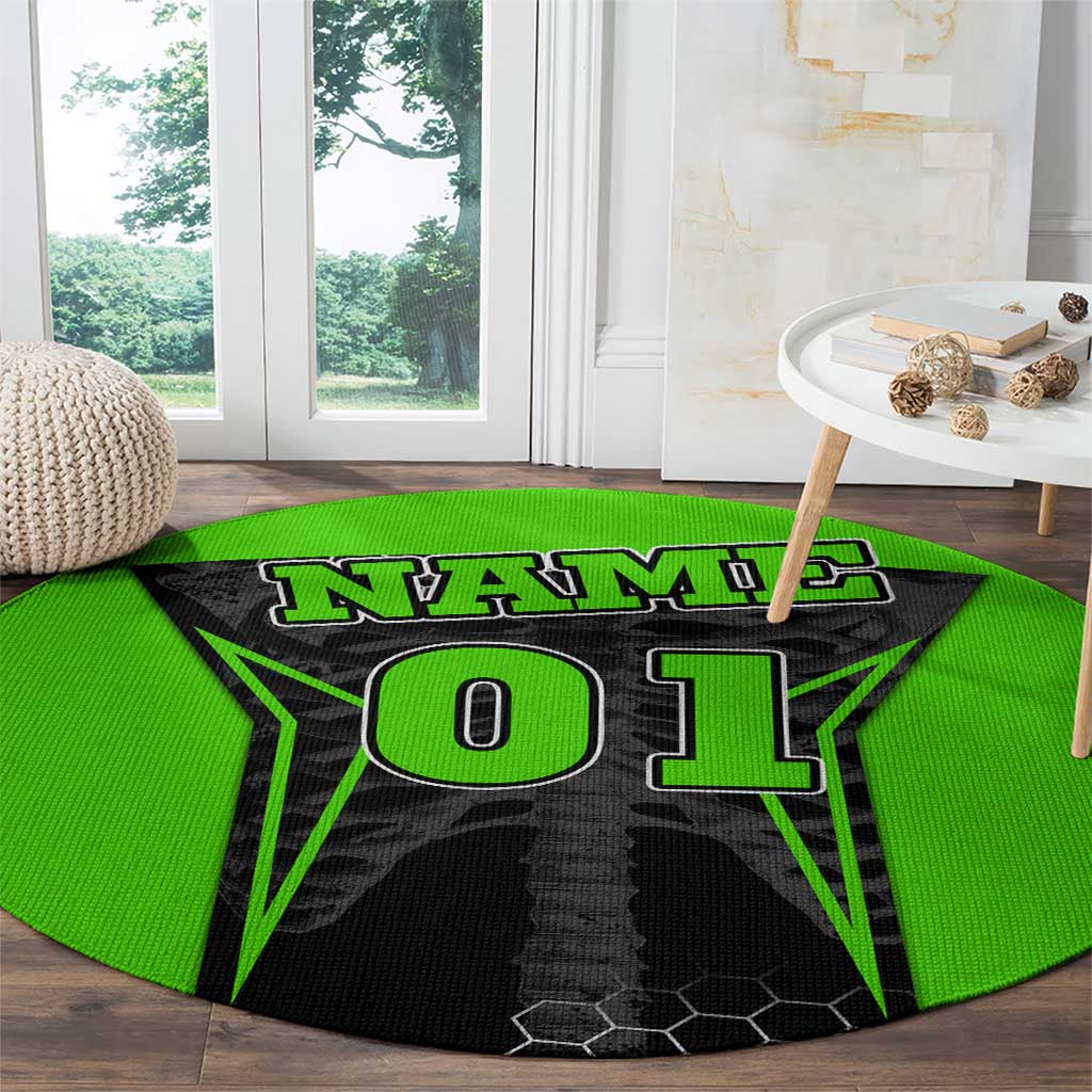 Personalized Skeleton Racing Round Carpet Cool Bone Motorcycle Motocross Off-Road Riders Racewear - Wonder Print Shop