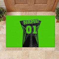 Personalized Skeleton Racing Rubber Doormat Cool Bone Motorcycle Motocross Off-Road Riders Racewear - Wonder Print Shop