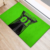 Personalized Skeleton Racing Rubber Doormat Cool Bone Motorcycle Motocross Off-Road Riders Racewear - Wonder Print Shop