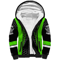 Personalized Skeleton Racing Sherpa Hoodie Cool Bone Motorcycle Motocross Off-Road Riders Racewear - Wonder Print Shop
