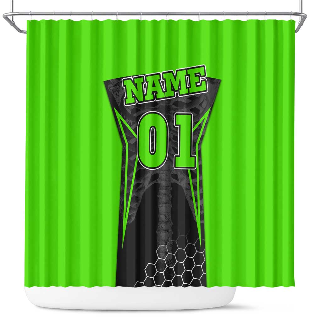 Personalized Skeleton Racing Shower Curtain Cool Bone Motorcycle Motocross Off-Road Riders Racewear - Wonder Print Shop