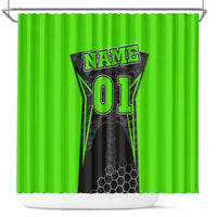 Personalized Skeleton Racing Shower Curtain Cool Bone Motorcycle Motocross Off-Road Riders Racewear - Wonder Print Shop