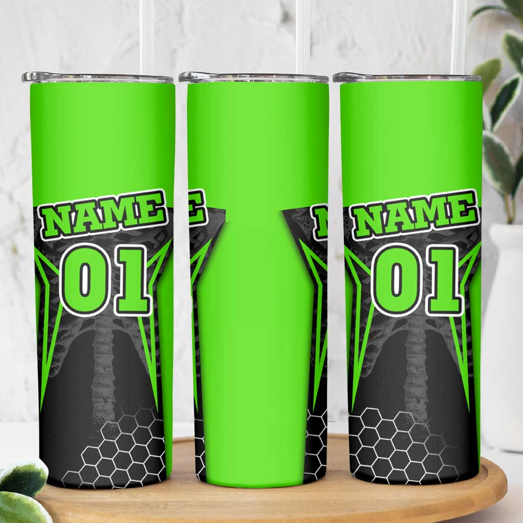 Personalized Skeleton Racing Skinny Tumbler Cool Bone Motorcycle Motocross Off-Road Riders Racewear - Wonder Print Shop