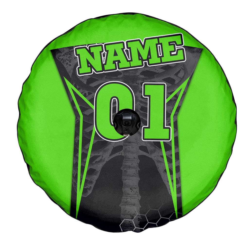 Personalized Skeleton Racing Spare Tire Cover Cool Bone Motorcycle Motocross Off-Road Riders Racewear - Wonder Print Shop