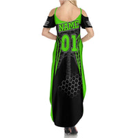 Personalized Skeleton Racing Summer Maxi Dress Cool Bone Motorcycle Motocross Off-Road Riders Racewear - Wonder Print Shop