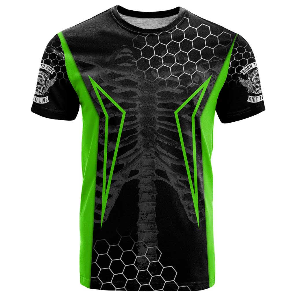 Personalized Skeleton Racing T Shirt Cool Bone Motorcycle Motocross Off-Road Riders Racewear - Wonder Print Shop