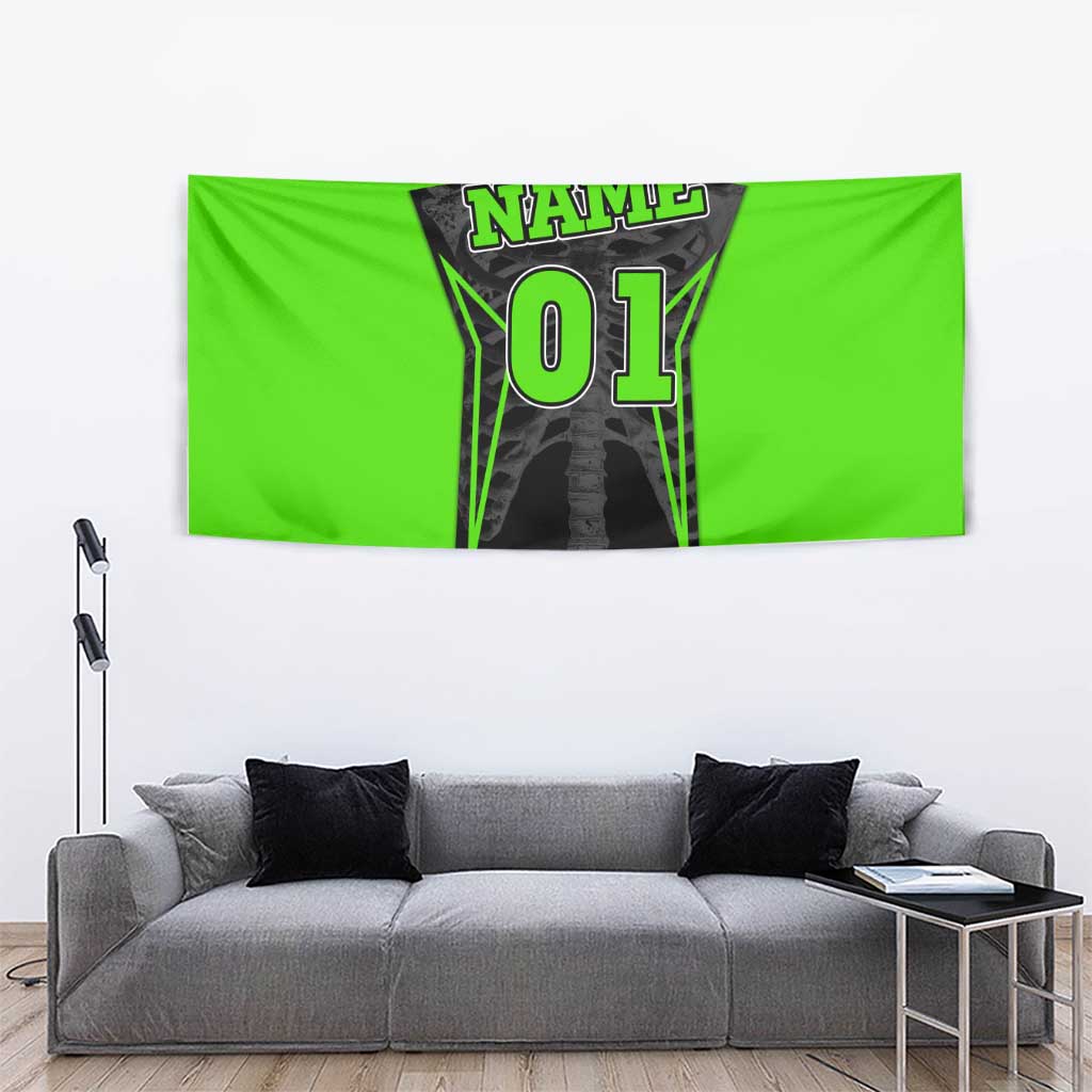 Personalized Skeleton Racing Tapestry Cool Bone Motorcycle Motocross Off-Road Riders Racewear - Wonder Print Shop