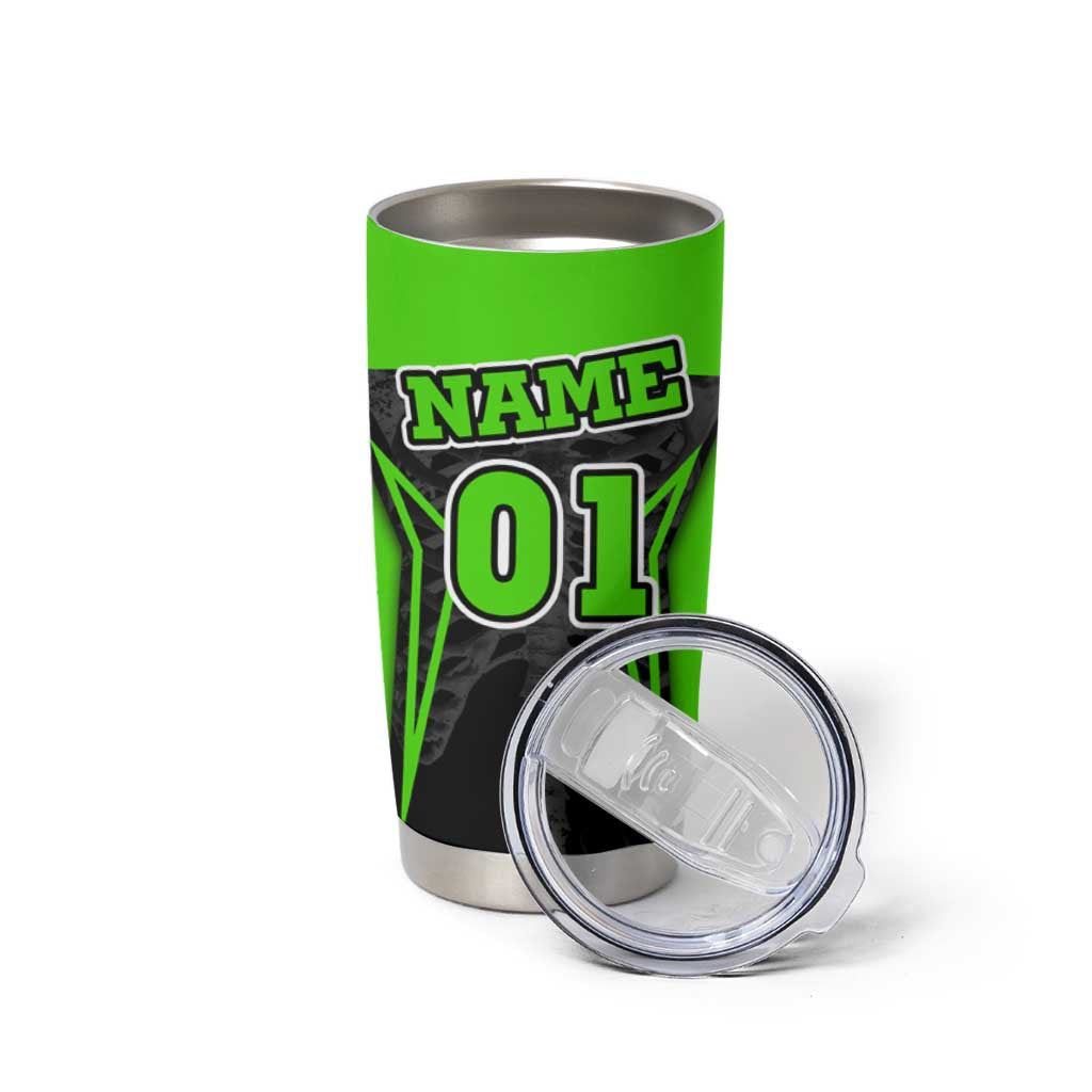 Personalized Skeleton Racing Tumbler Cup Cool Bone Motorcycle Motocross Off-Road Riders Racewear - Wonder Print Shop