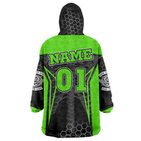 Personalized Skeleton Racing Wearable Blanket Hoodie Cool Bone Motorcycle Motocross Off-Road Riders Racewear - Wonder Print Shop