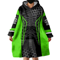 Personalized Skeleton Racing Wearable Blanket Hoodie Cool Bone Motorcycle Motocross Off-Road Riders Racewear - Wonder Print Shop