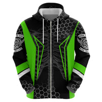 Personalized Skeleton Racing Zip Hoodie Cool Bone Motorcycle Motocross Off-Road Riders Racewear - Wonder Print Shop