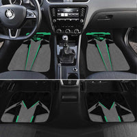 Personalized Bowling Heartbeat Team Car Mats For Bowlers Green and Gray - Wonder Print Shop