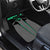 Personalized Bowling Heartbeat Team Car Mats For Bowlers Green and Gray - Wonder Print Shop