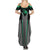Personalized Bowling Heartbeat Team Summer Maxi Dress For Bowlers Green and Gray - Wonder Print Shop