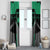 Personalized Bowling Heartbeat Team Window Curtain For Bowlers Green and Gray - Wonder Print Shop