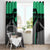 Personalized Bowling Heartbeat Team Window Curtain For Bowlers Green and Gray - Wonder Print Shop