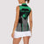 Personalized Bowling Heartbeat Team Women Sleeveless Polo Shirt For Bowlers Green and Gray - Wonder Print Shop