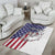 American Flag Bass Fishing Area Rug Fishing Rod and Patriotic Red White and Blue Theme - Wonder Print Shop