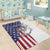 American Flag Bass Fishing Area Rug Fishing Rod and Patriotic Red White and Blue Theme - Wonder Print Shop