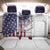 American Flag Bass Fishing Back Car Seat Cover Fishing Rod and Patriotic Red White and Blue Theme - Wonder Print Shop