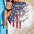 American Flag Bass Fishing Beach Blanket Fishing Rod and Patriotic Red White and Blue Theme - Wonder Print Shop