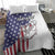 American Flag Bass Fishing Bedding Set Fishing Rod and Patriotic Red White and Blue Theme - Wonder Print Shop