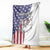 American Flag Bass Fishing Blanket Fishing Rod and Patriotic Red White and Blue Theme - Wonder Print Shop