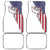 American Flag Bass Fishing Car Mats Fishing Rod and Patriotic Red White and Blue Theme - Wonder Print Shop