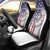 American Flag Bass Fishing Car Seat Cover Fishing Rod and Patriotic Red White and Blue Theme - Wonder Print Shop