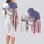 American Flag Bass Fishing Couples Matching Long Sleeve Bodycon Dress and Long Sleeve Button Shirt Fishing Rod and Patriotic Red White and Blue Theme - Wonder Print Shop