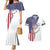 American Flag Bass Fishing Couples Matching Mermaid Dress and Hawaiian Shirt Fishing Rod and Patriotic Red White and Blue Theme - Wonder Print Shop