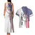 American Flag Bass Fishing Couples Matching Tank Maxi Dress and Hawaiian Shirt Fishing Rod and Patriotic Red White and Blue Theme - Wonder Print Shop